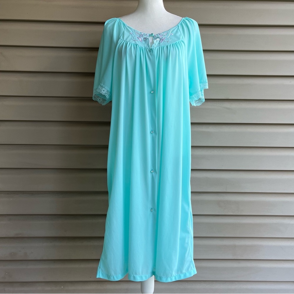 •Kelly Reed• Vintage Lightweight Short Sleeved Robe - Size Large